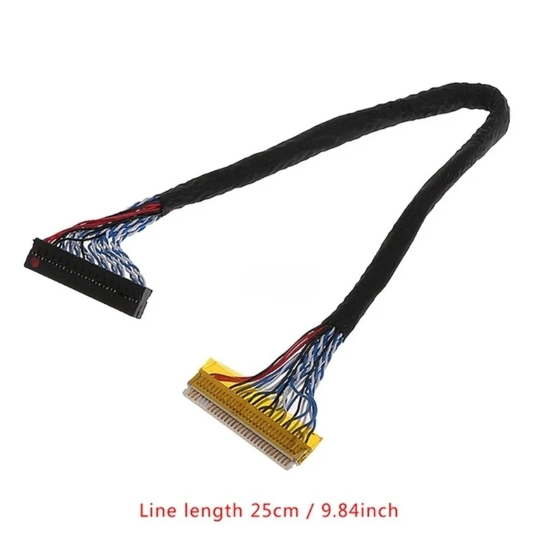 10pcs 8 Bit LVDS Cable FIX-30 Pin 2ch 25cm for 17-26
