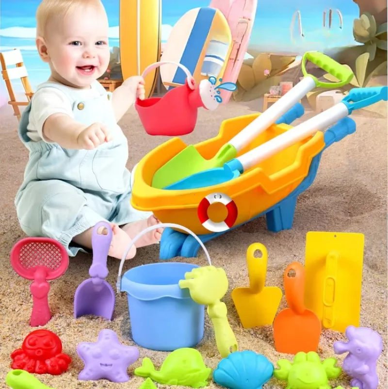 Mini Children's Beach Toy Set Baby Playing In Water And Beach Large Sand Shovel Beach Bucket Sand Digging Tool Toy Random Color