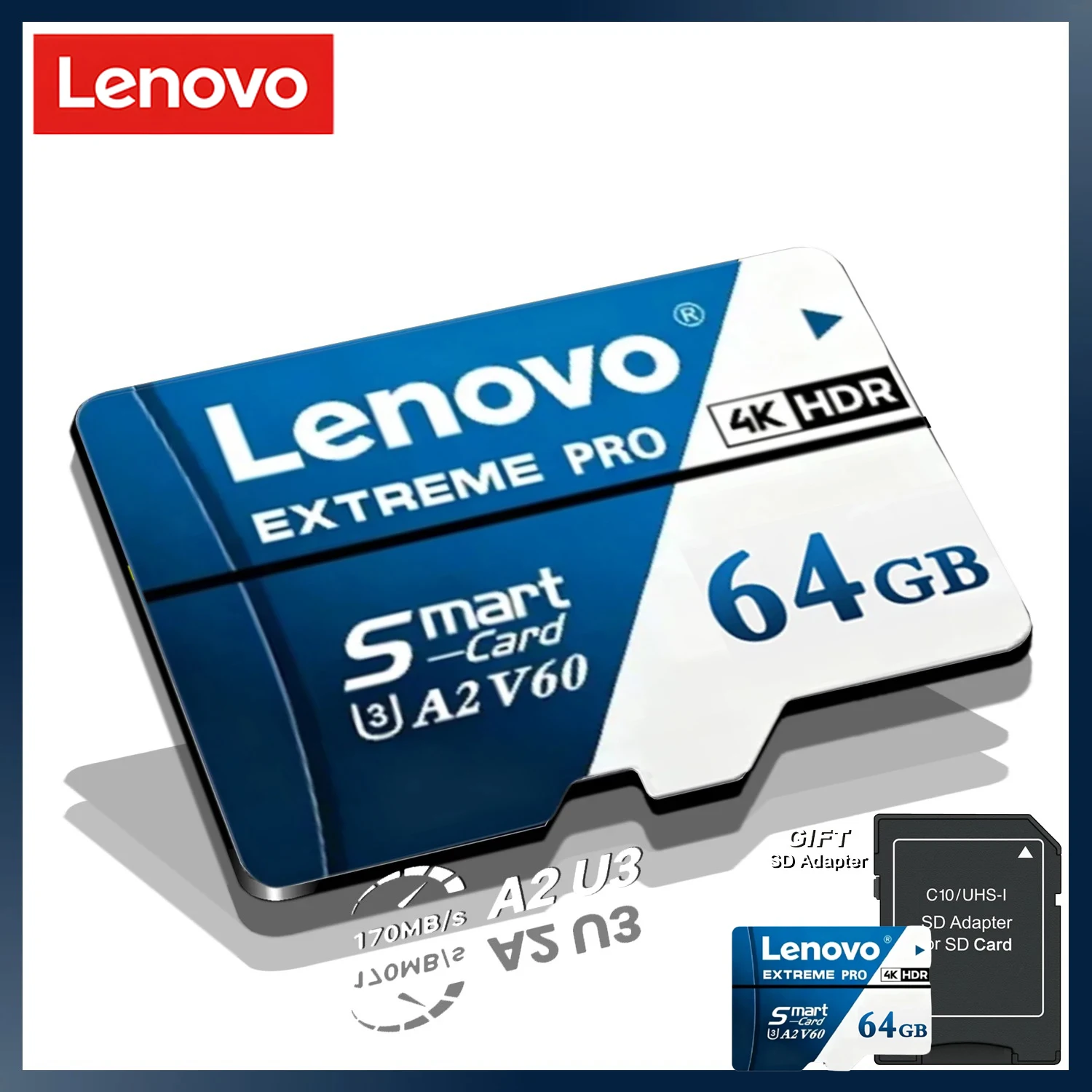 2026NEW Lenovo Memory Card 128GB 256GB 512GB Extreme Pro Micro SD Card Class 10 U3 V60 High Speed Flash Card For Nintendo Switch