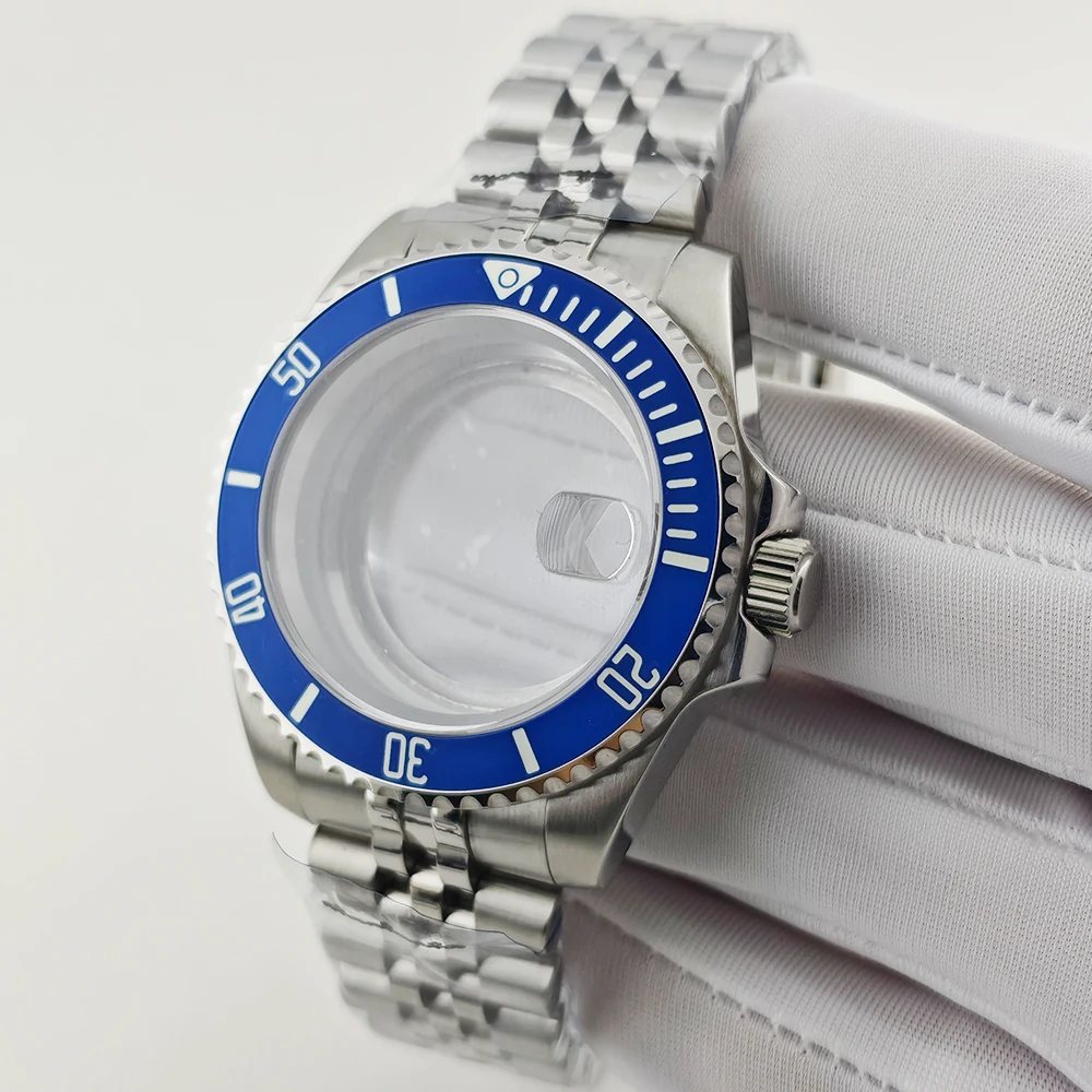 40mm-watch-case-nh35-case-full-lumes-bezel-sapphire-glass-waterproof-fit-285mm-dial-nh35-nh36-nh38-nh70-movements-watch-parts