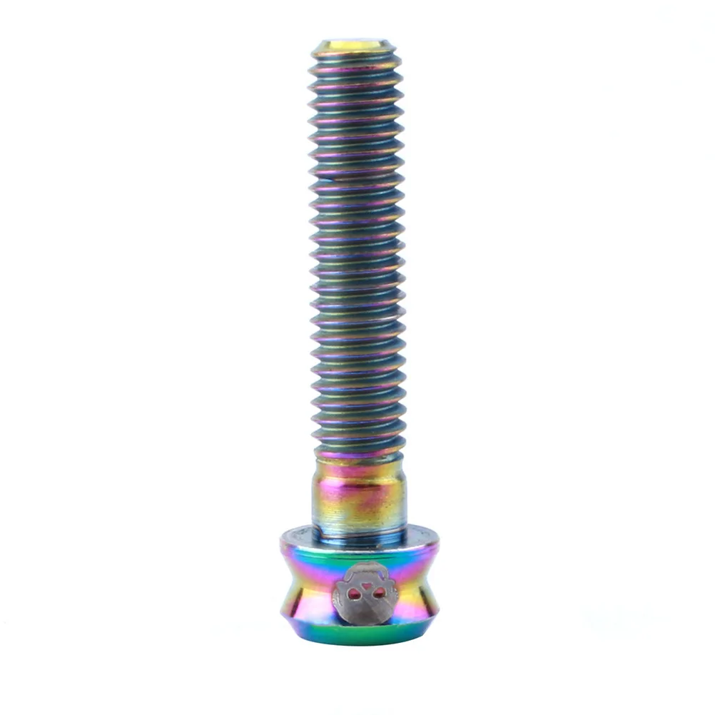 

Titanium Alloy Screws Colorful Bike Fork Cap Bowl Cover Fixed Gear Mountain Road