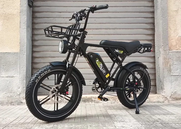 X9 دراجات نارية كهربائية دراجة 48 فولت 15.6AH 20*4.0 Fatbike الدهون الإطارات الجبلية E الهجين البضائع الترابية دراجة دراجة الكبار Ebike #5