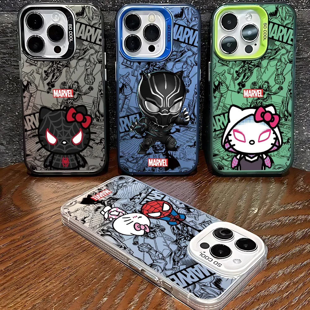 

Funny Spiderman Hellokitty Case for Samsung Galaxy S24 S23 S22 S21 S20 Note20 Ultra Plus FE M31 4G 5G Matte Shockproof Back