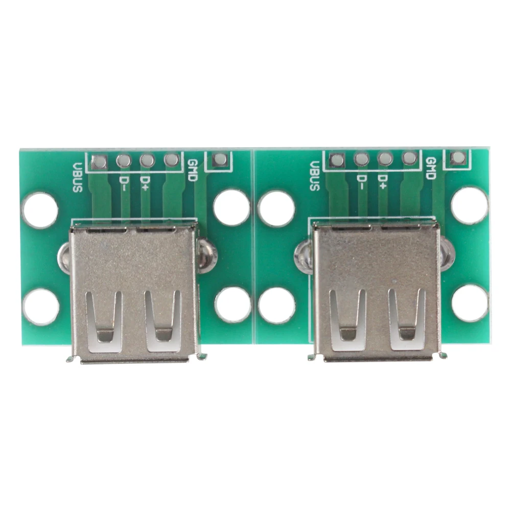 2PCS Mini USB 2.0 Female to 5P USB Connector Interface PCB Converter Adapter Breakout Board PCB Module