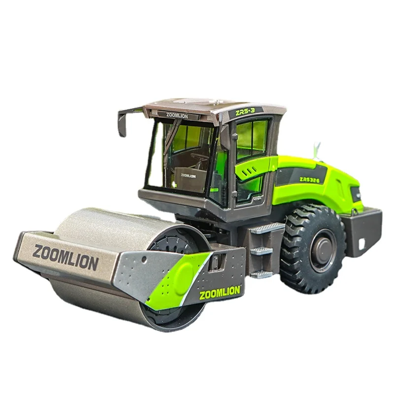 1:50 Zoomlion ZOOMLION ZRS326 Single Drum Road Roller Alloy Engineering Vehicle Model Collectible Gift Soucenir Boys Toys Cars