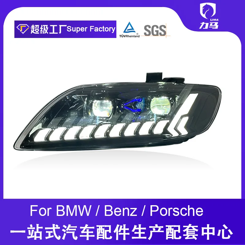 

Suitable for 06-15 years Audi Q7 headlight assembly Q7 lamp LED laser flow turning daytime running light dual light
