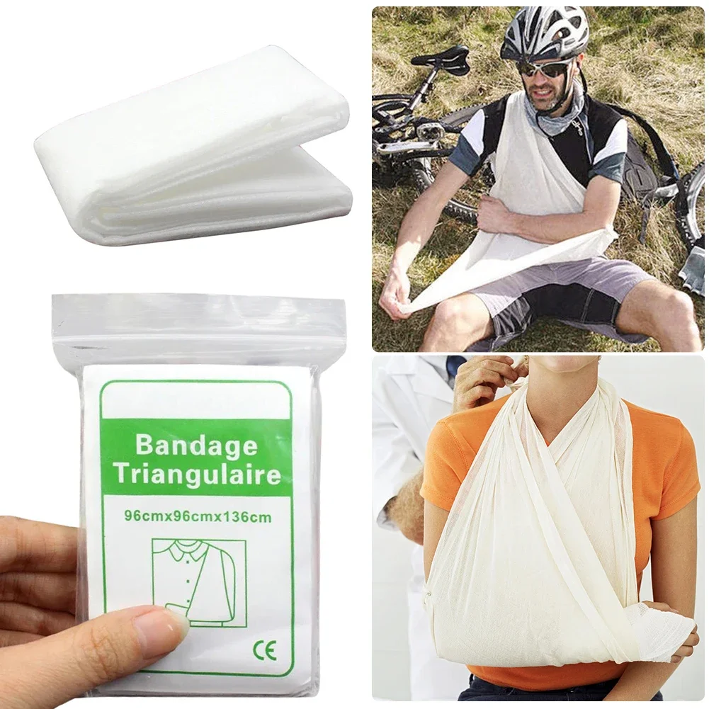 

Triangular First Aid Bandage Non-Woven Emergency First Aid Bandage Security Protection Bandage for Wound Care