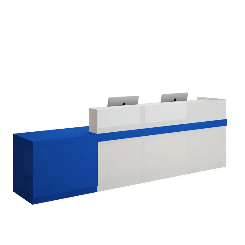 *Modern Chinese Style Reception Desk Wood Counter for Cashier Front Desk for Office Building for Clothing Stores