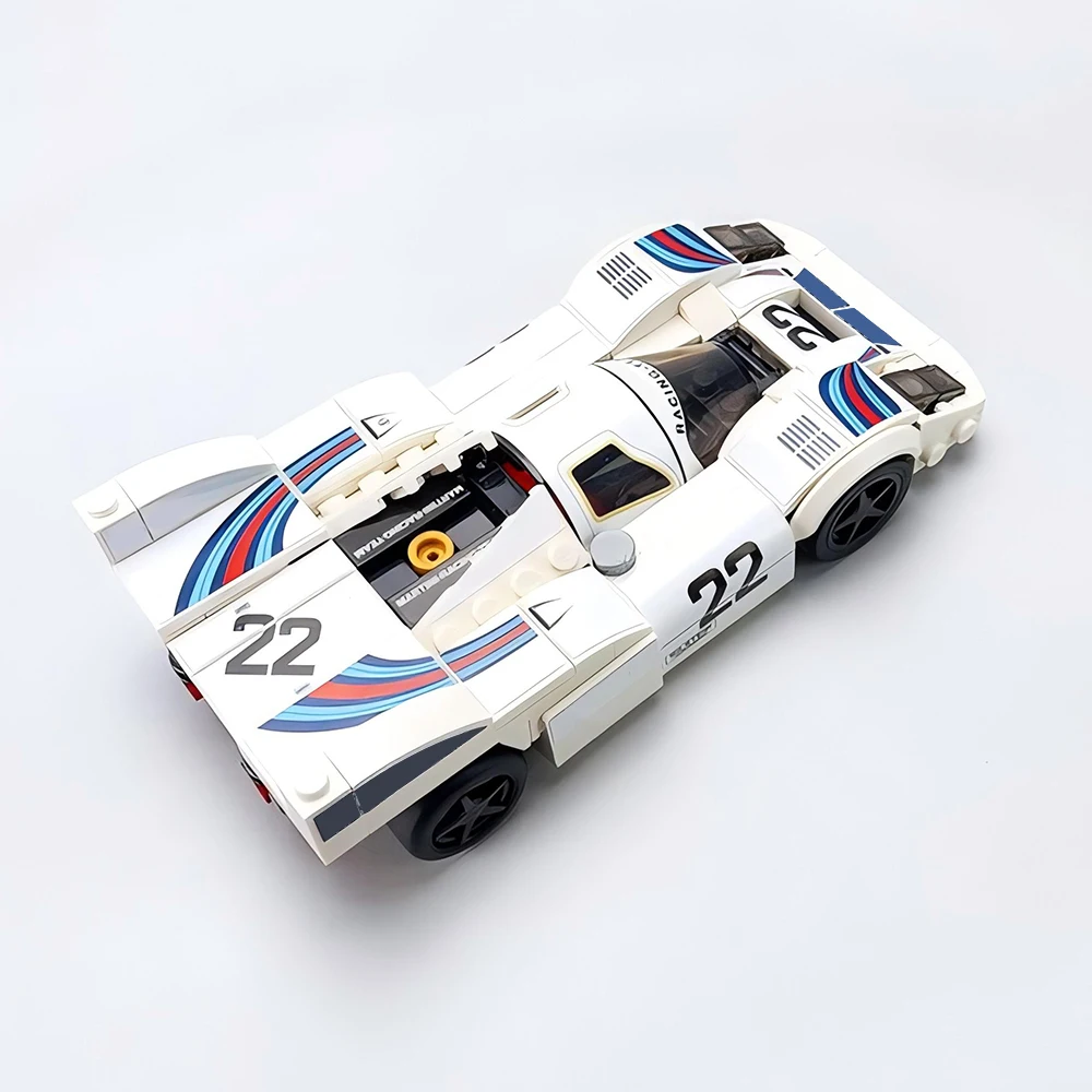 272PCS MOC 1971 Le Mans Speed ​​Champion 917K Endurance Race Building Blocks City Racing Car Assembly DIY Gift Children's Toys