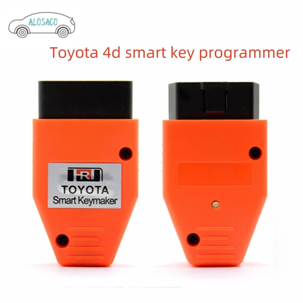 Auto Key Programmer Keymaker OBD For Toyota 4D 4CChip Smart Keymaker For Lexus 4D Chip Free Shippin Red OBD 12V Connector