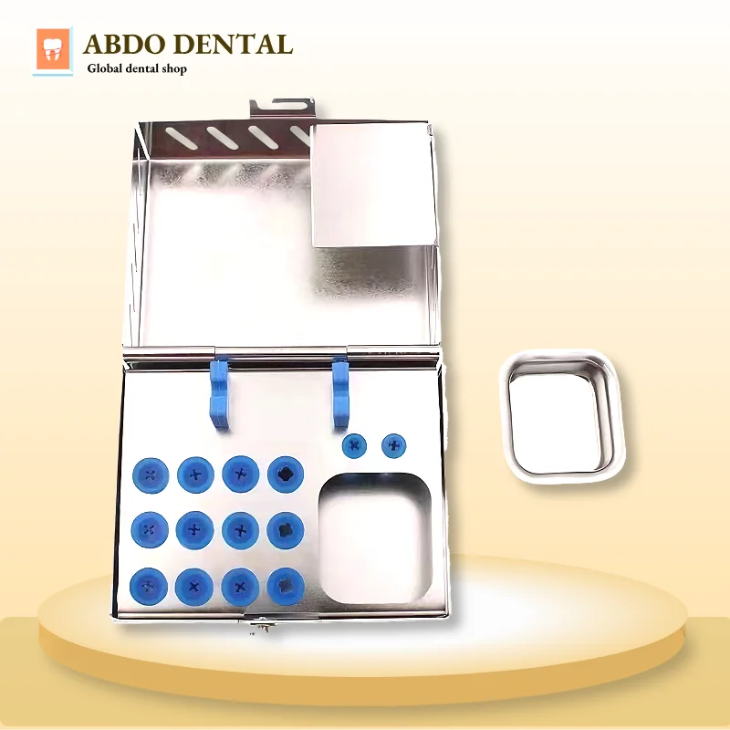 

Professional Dental Implant Instruments Storage Box Stainless Steel Sterilization Tray for Dentist Clinic Lab