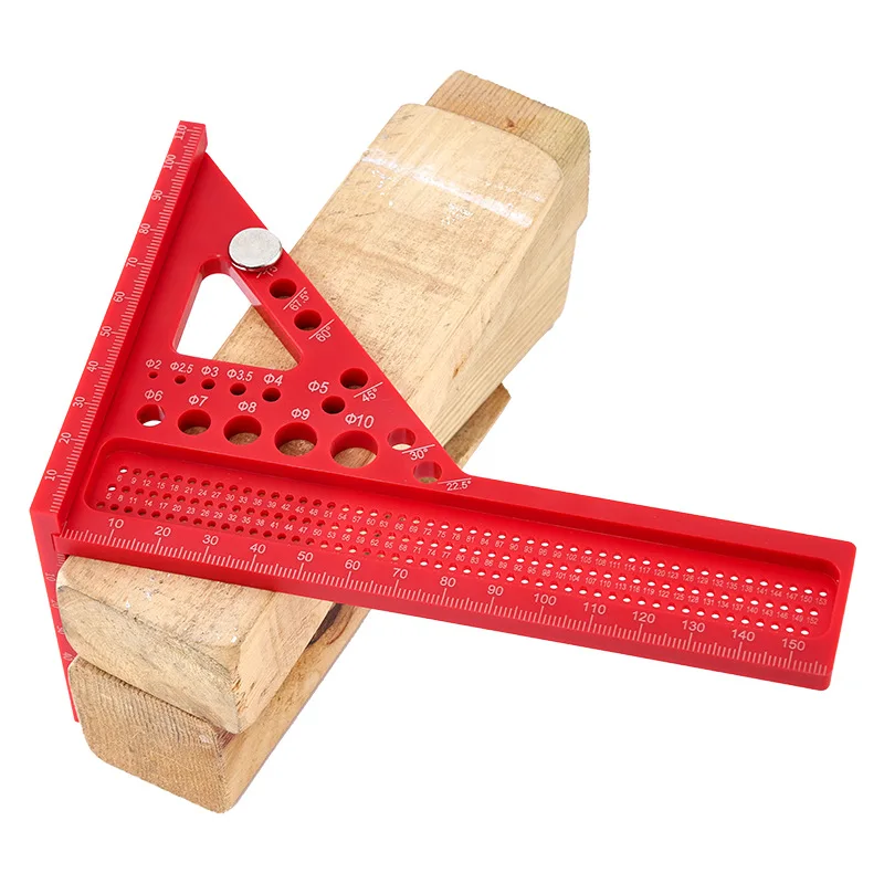 Triangle ruler plastic 45/90 degree multi angle decoration high-precision marking square ruler carpenter carpenter