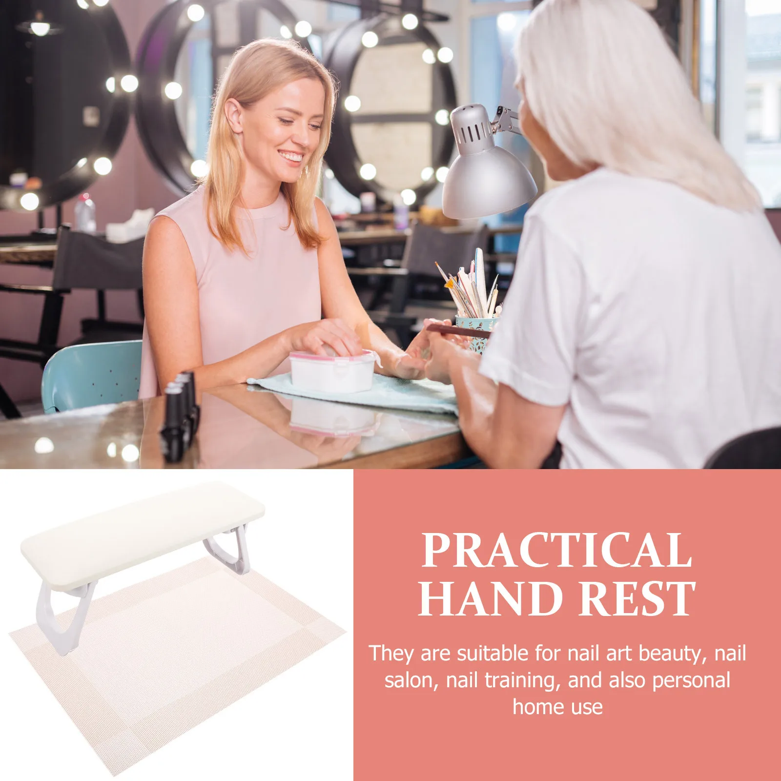 

Nail Arm Rest Manicure Hand Rest Cushion Lightweight Comfortable Nail Art Salon Table Hand Pillow Wrist Support Manicure Tool