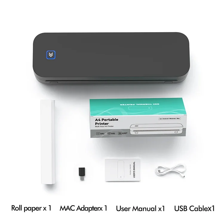 Portable A4 Wireless Thermal Printer Handheld Mini no ink Printer Thermal Copier Machine for Home Office