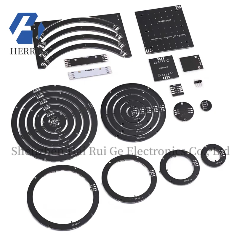 WS2812B 5050 RGB LED Round Development Board Full-color driverThe lantern module has a built-in full-color driver