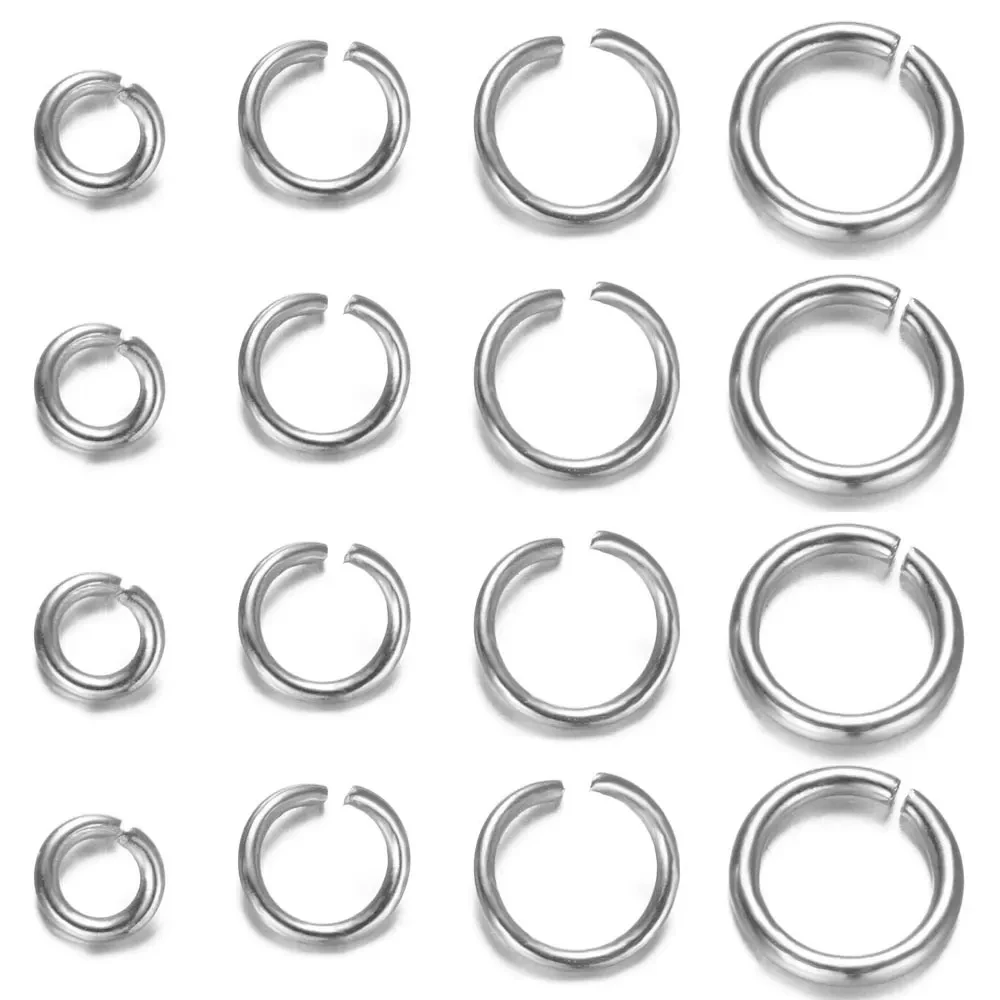 500 قطعة/الوحدة 100% الفولاذ المقاوم للصدأ 4-7 مللي متر الانتقال الدائري جراد البحر المشبك ل عقد دي اي واي مجوهرات الأزياء اكسسوارات بالجملة