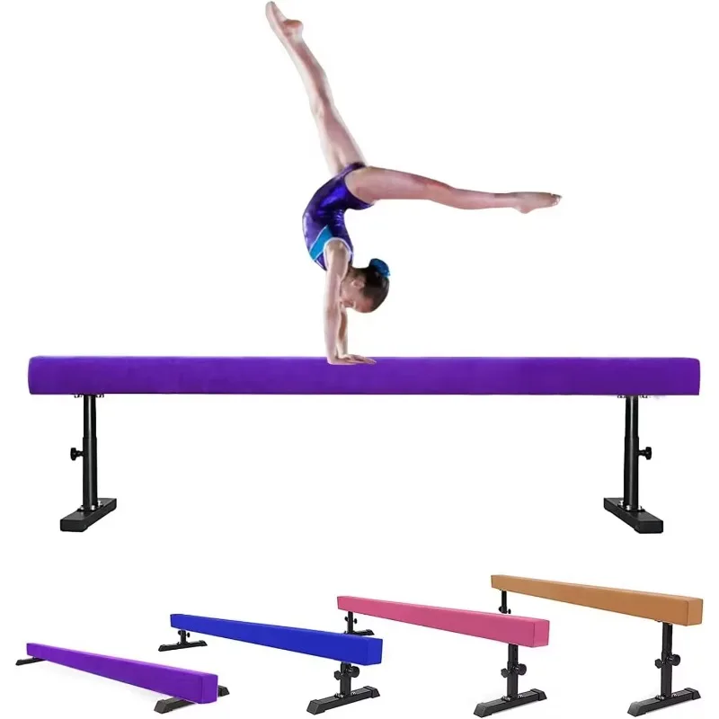 

Adjustable Height Gymnastics Balance Beam Durable Training Equipment for Kids & Teens Home & Gym Use