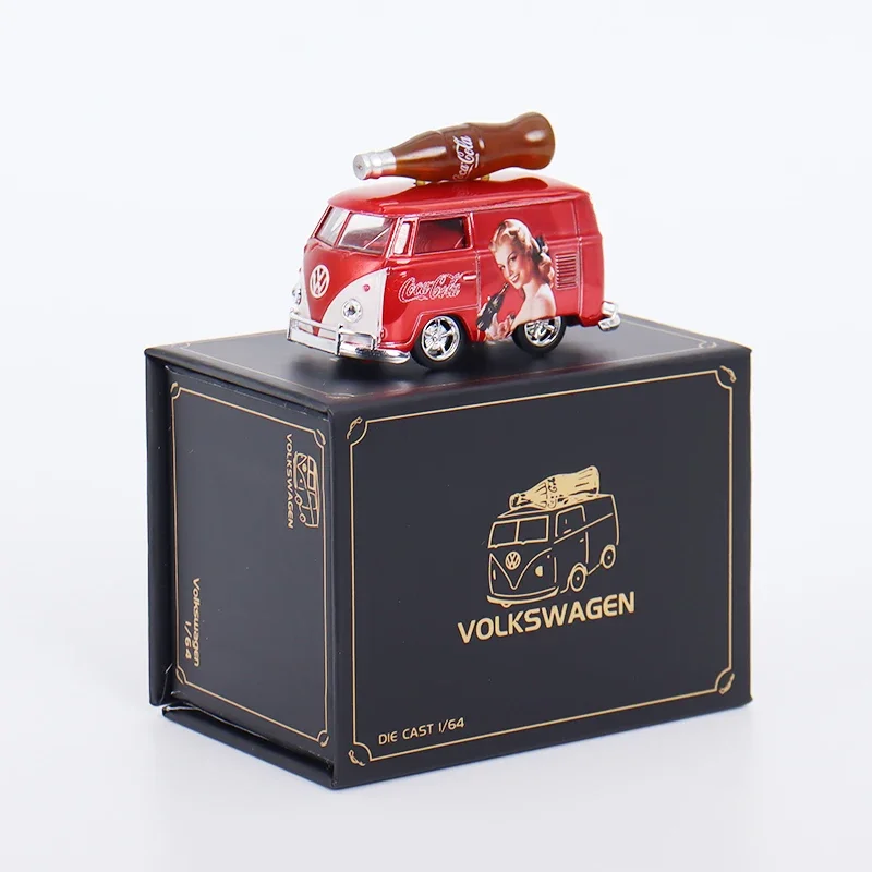 Diecast HY Model 1:64 Scale VW T1 Volkswagen Bus Short Axis Mini