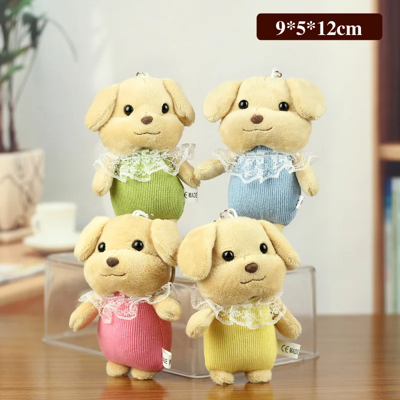 Cute Puppy Plush Doll VIP Dog Pendant Cute Plush Doll Toy Keychain Kawaii Fluffy Stuffed Pendant Bag Decoration Creative Gift