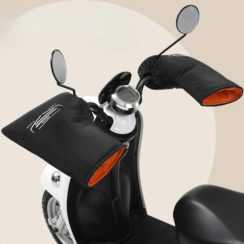 

Motorcycle Riding Handle Winter Gloves Warm Handle Waterproof Windproof Scooter Handle Insulation Sleeve Motorcycle Accessor