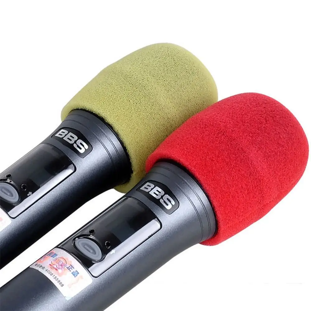 2PCS/Set Disposable Microphone Cover Sponge Mic Replacement Accessories Mic Dust Proof Covers Microphone Cap