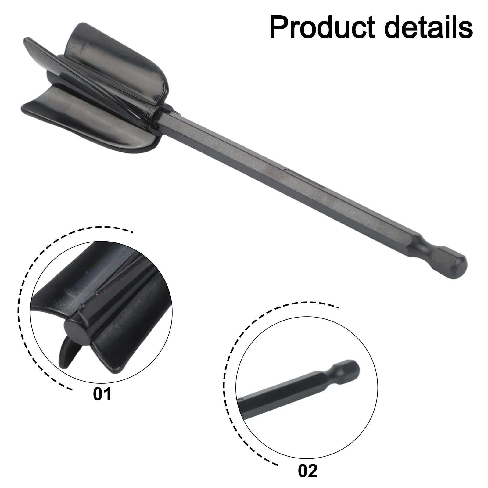 

Максимально эффективность с помощью 6 насадок для электрической дрели, предназначенных для смешивания толстых жидкостей, например, эпоксидной смолы.