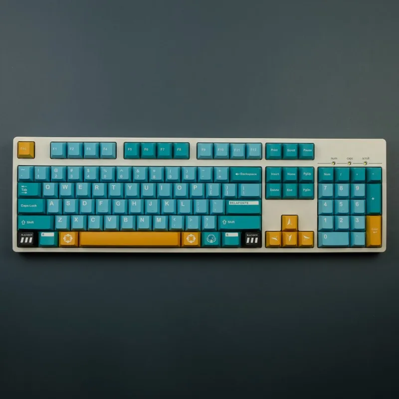 

142 Keys GMK Belafonte Keycaps Cherry Profile PBT 5-side Dye Sublimation Mechanical Keyboard Keycap For MX Switch ISO Enter