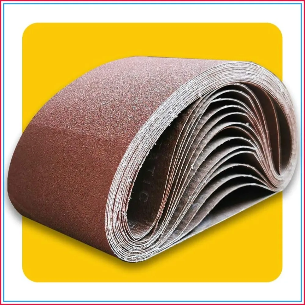 

12-Pack 4x36 Sanding Belts, 80/120/150 Grit, Aluminum Oxide for Wood & Metal