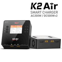ISDT K2 Air AC 200W DC 500Wx2 20A Dual Channel Balance Lipo Charger Discharger for Lipo NiMh Pb Battery