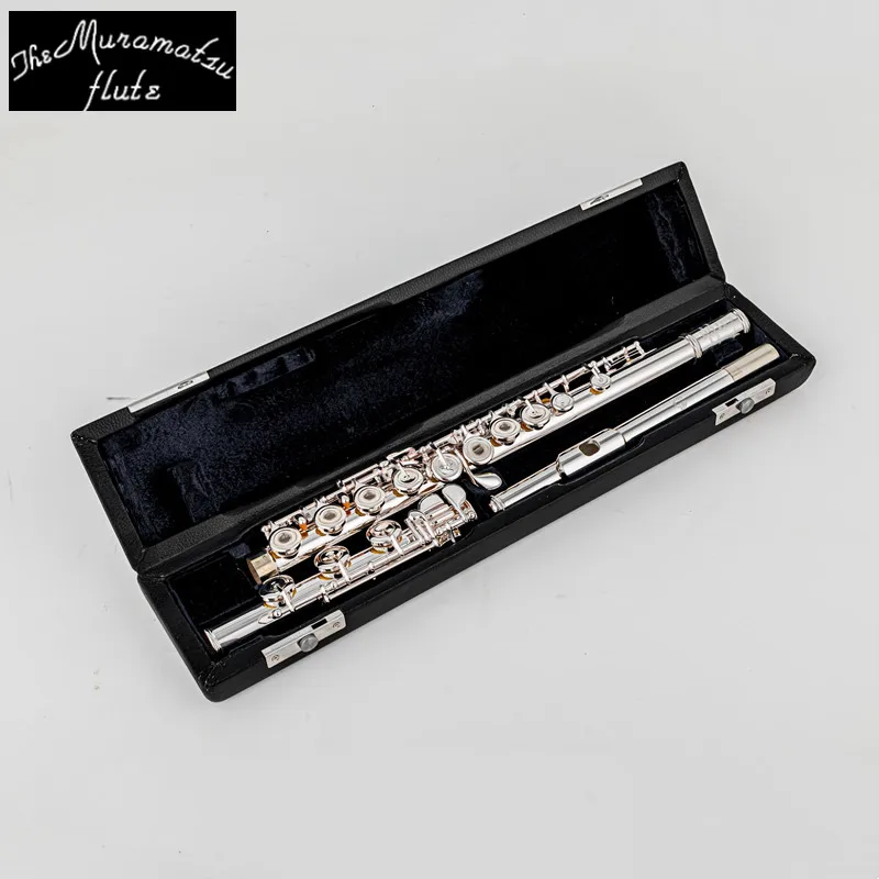 Muramatsu 17-Hole Flute, C Foot Joint, Silver Plated Copper Body, Professional Concert Flute for Intermediate Advanced Players