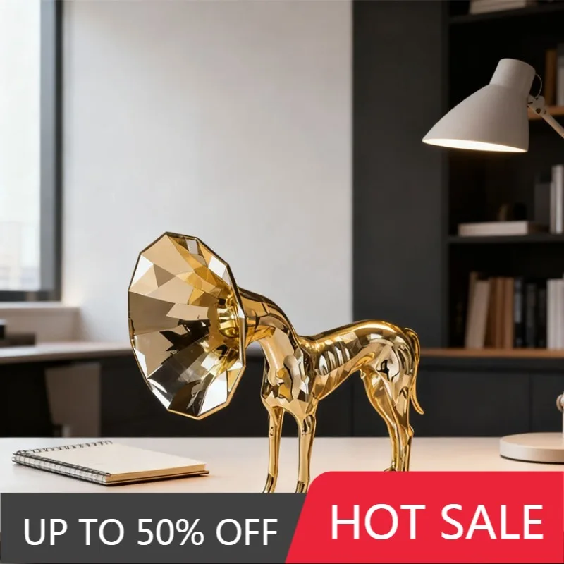 Nordic Dog Ornaments Modern Ornament Creative Aesthetic Living Room Sculpture Luxury Bedroom Miniature Sculpture Home Decoration