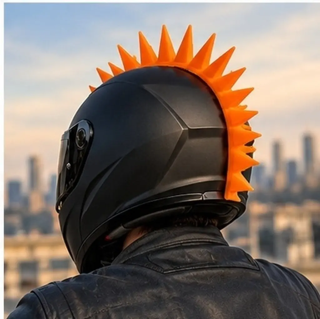 Fin Ornament Silicone Motorcycle Decoration Deformation-Resistant Unique Universal Fit
