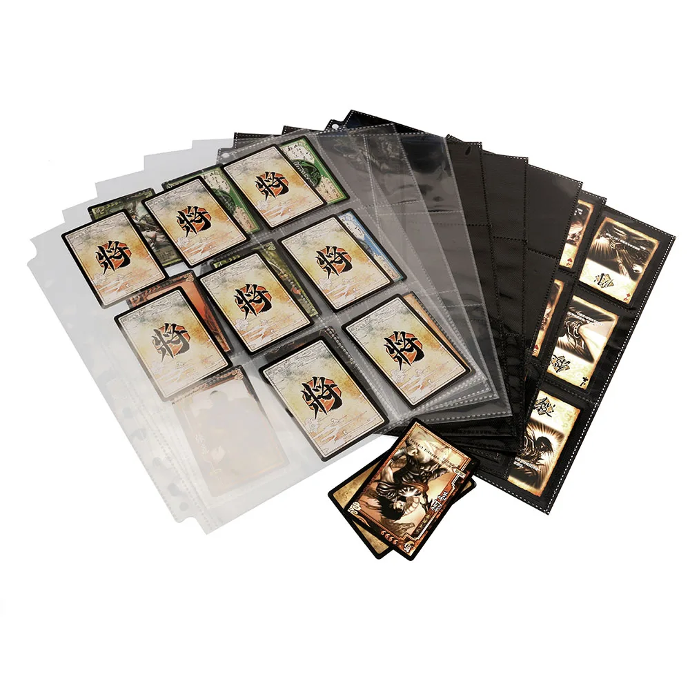 

68*93 мм защитные рукава с 9 картами, карманные игровые коллекционные карты, страницы альбома, переплетные листы для наклеек, штампы, карты для хранения страниц