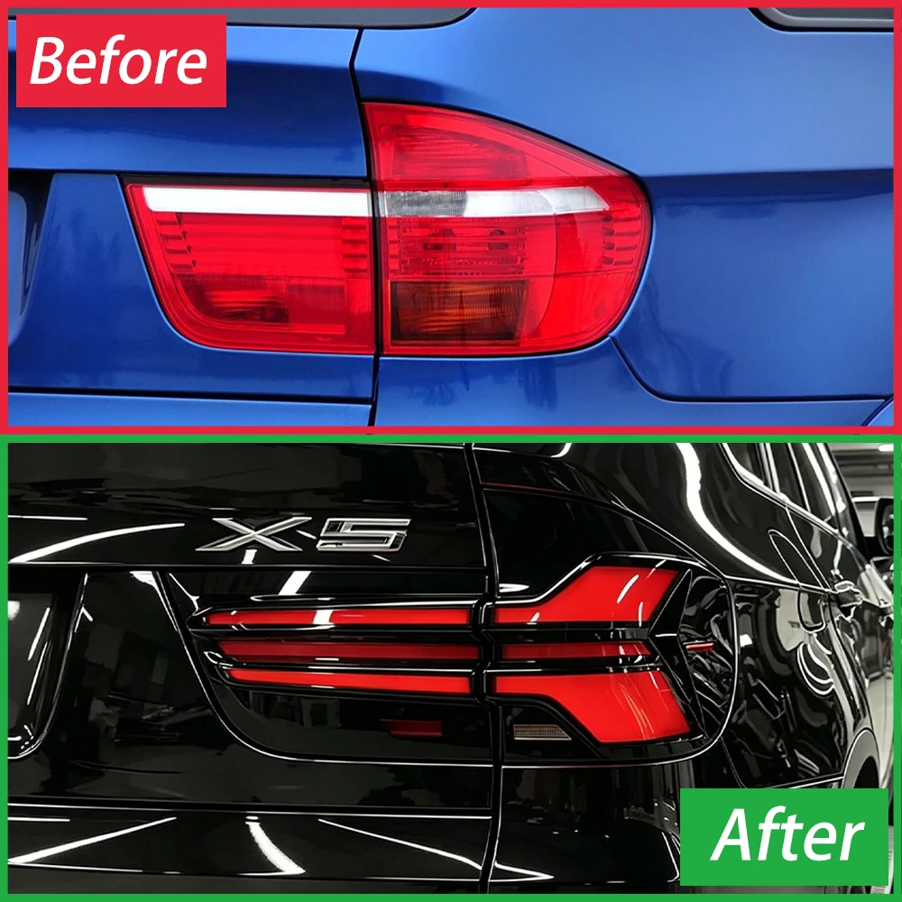 For BMW X5 E70 2007-2013 LED Auto Taillights Assembly Upgrade New Style Streamer Turn Light Car Lamps Accessories  Plug and Play