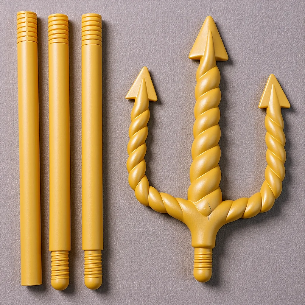 

Demon Fork Prop Halloween Cosplay Devil Costume Accessory Spiral Trident Detachable Party Decor Performance Prop 2025