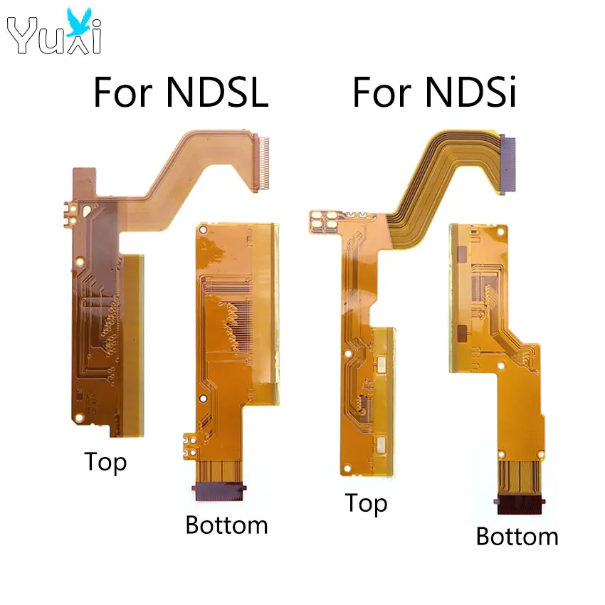 YuXi 1 Stück für NDSL Oberes und Unteres LCD-Bildschirm-Flexkabel, Ersatz für NDSi Oberes und Unteres Bildschirm-Flachbandkabel