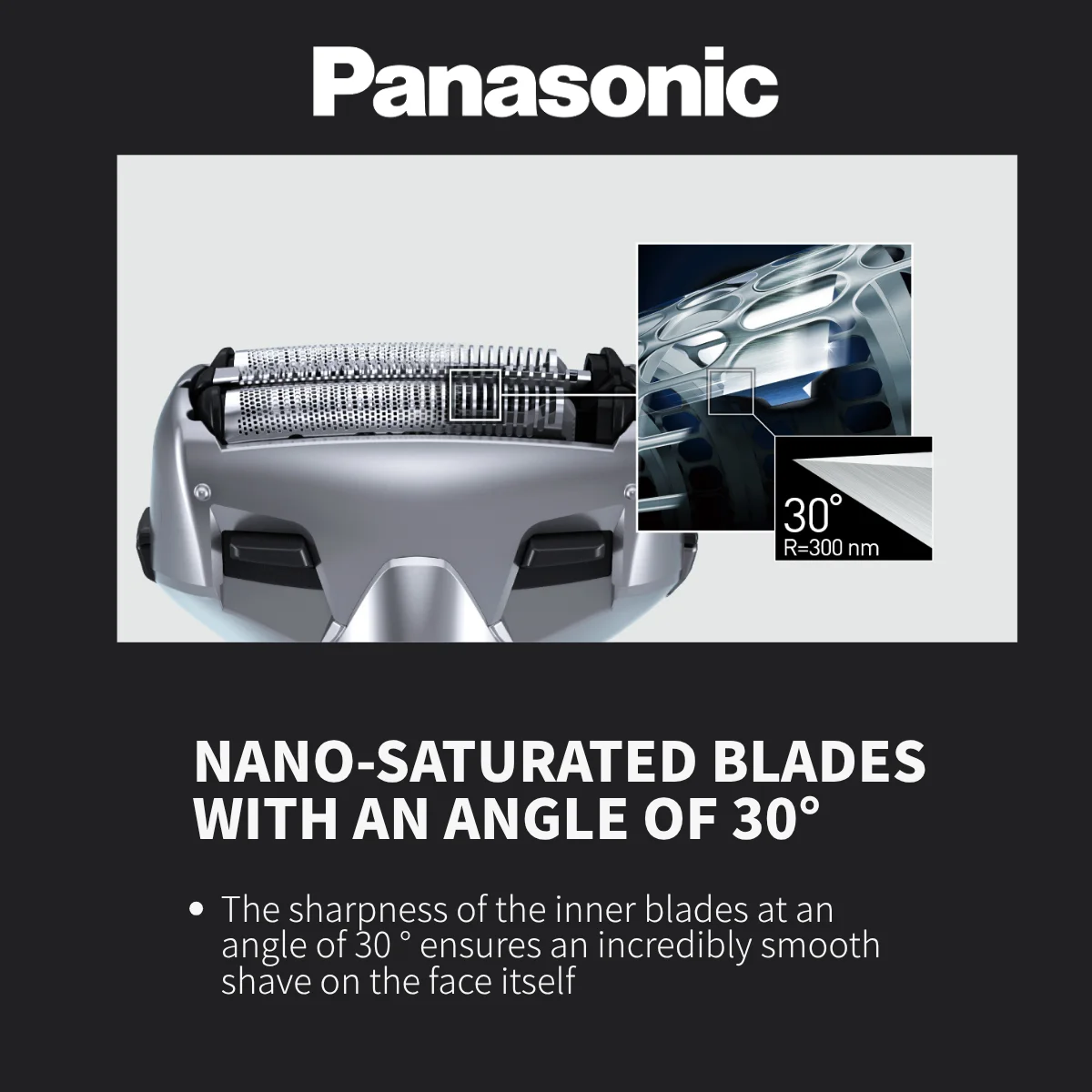 ماكينة حلاقة كهربائية للرجال من باناسونيك PSL3D - شفرات عائمة ثلاثية الأبعاد، للاستخدام الرطب والجاف، عمر بطارية طويل، مستشعر اللحية الذكي