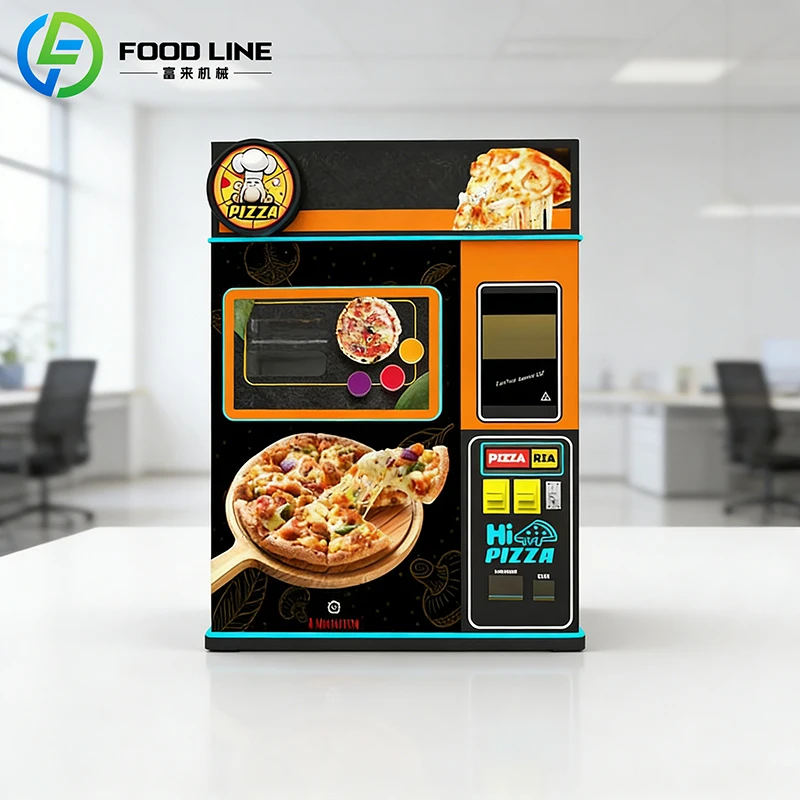 Hot Food Pizza Bread Locker Vending Machine Fully Automatic with Coin Payment System Manufactured FL Customized