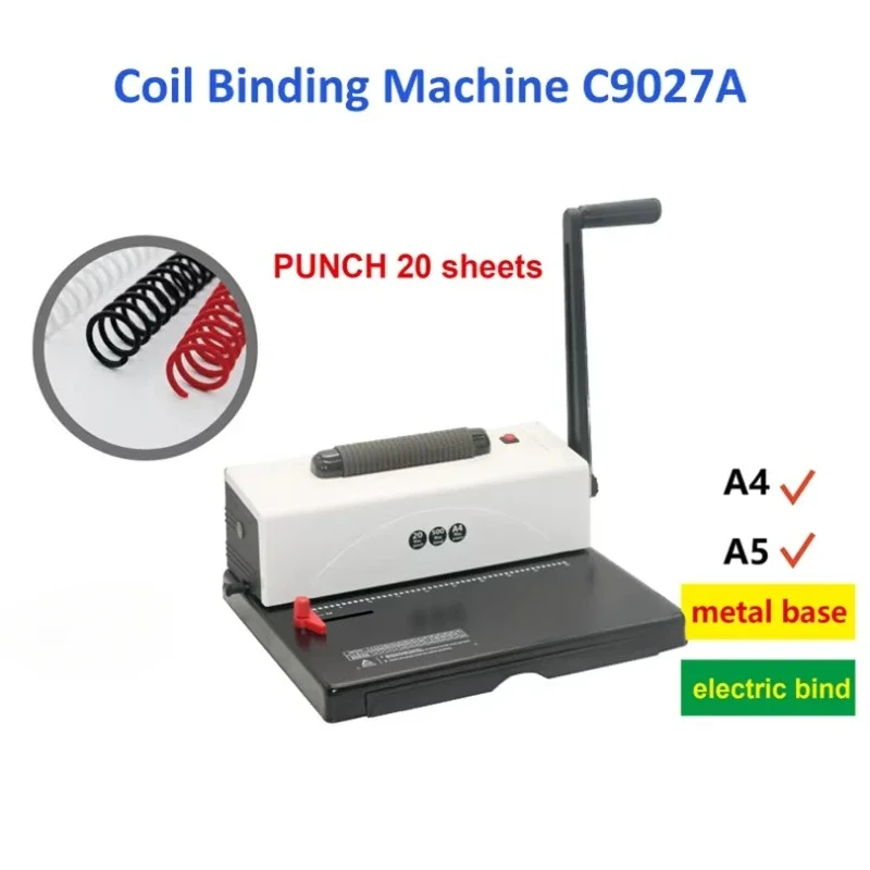 C9027A Plastic PVC Spiral Coil Book Binding Coil Machine Price