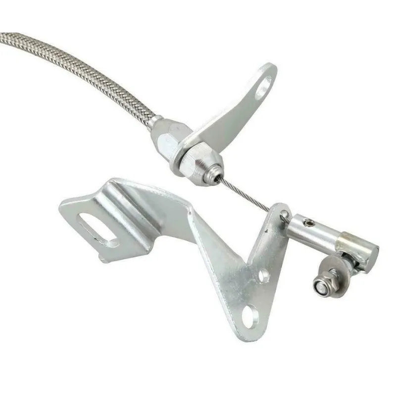 Well Stainless Braided For 727 Kickdown Cable Throttle Gas Mopar Transmission