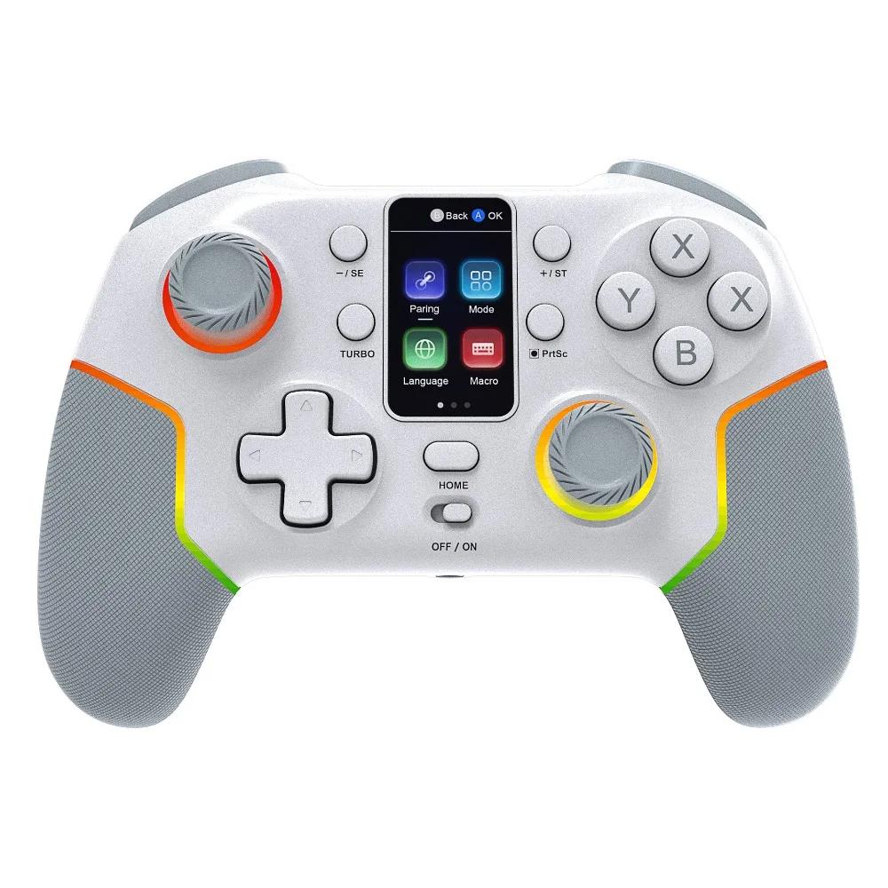 Wireless Bluetooth Gamepad with Display Screen, Somatosensory Controller Fit PC Android IOS Switch