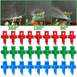 Oaza 20 szt. Dysza refrakcyjna 90/180/360 stopni zraszacz połączenie rozgałęźne nawadnianie ogrodu rozpylacz mgiełki do twarzy do szklarni