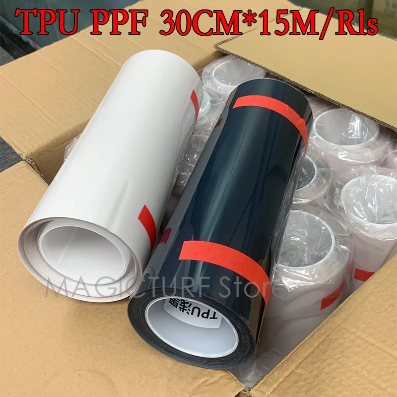 Factory Price 30CM*15M Car Headlight Film TPU PPF Protective Film Light black, light gray, dark black, transparent