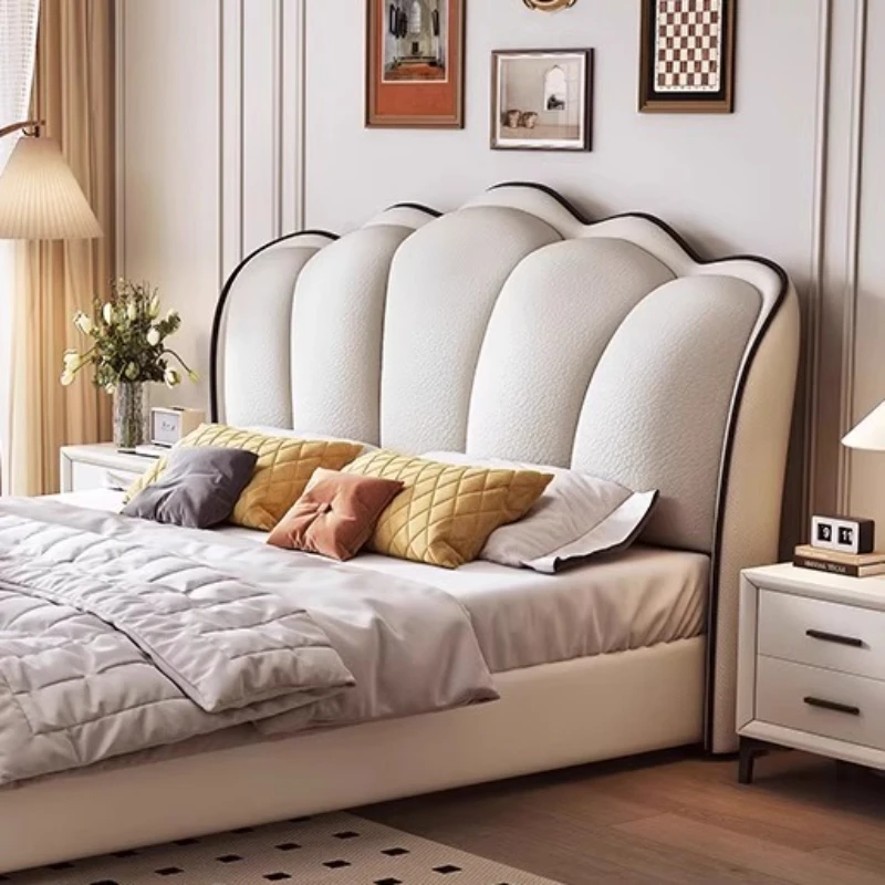

Corium Master BedRoom Bed Design Modern Storage Luxury Bed Vintage Upholstered Testiera Letto Matrimoniale House Accessories