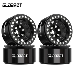 GLOBACT RC 1.9inch Beadlock Wheels Offset -10.5mm Aluminum Wheel Rim Hub for 1/10 RC Crawler TRX4 6 SCX10 GEN7 8 Upgrade Parts