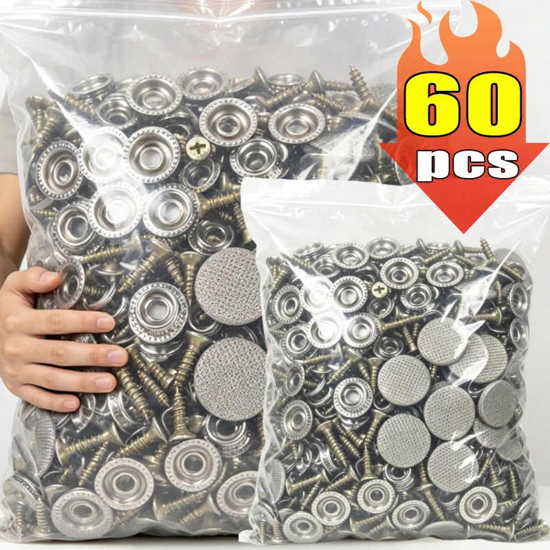 10-60pcs Car Interior Roof Buckles Headliner Ceiling Fixing Screw Care Fabric Buckle Rivets Car Retainer Cap Repair Tools