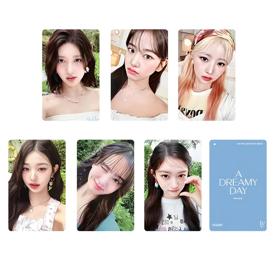 6pcs/set Kpop Idol IVE Lomo Cards 2023  A DREAMY DAY Photocards Photo Card Postcard for Fans Collection