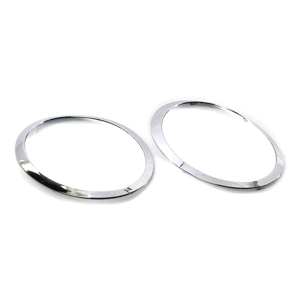 Chrome Plated Headlight Trim Ring Bezel Cover For MINI Cooper R55 R56 2007-2015 Left Right 51137149905 51137149906