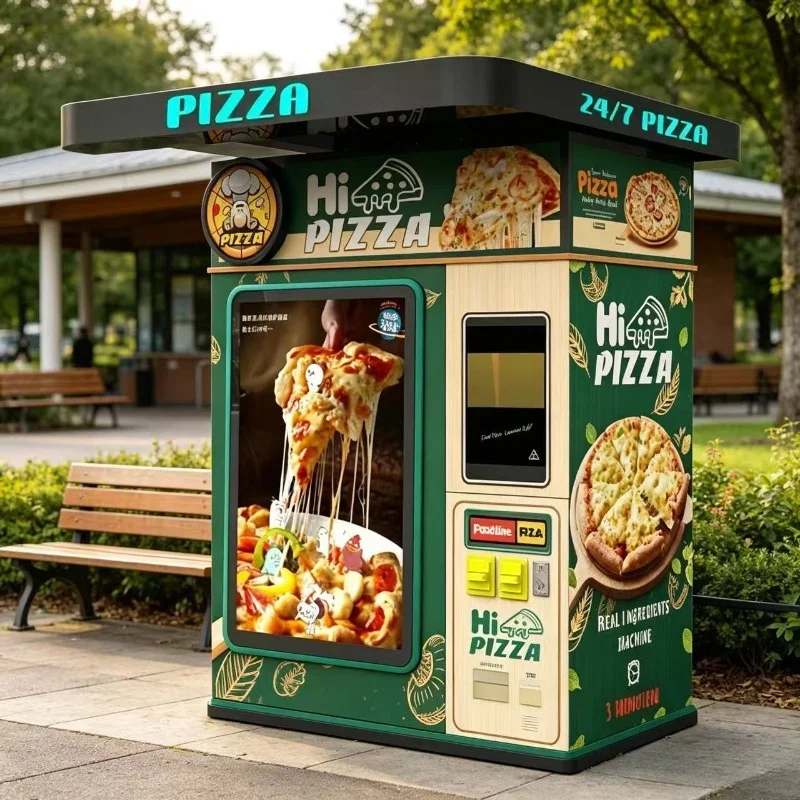 FL Public Use Pizza Vending Machine Fully Auto Heating Baking Pizza Self‑service Vending Machine For Mall Restaurant