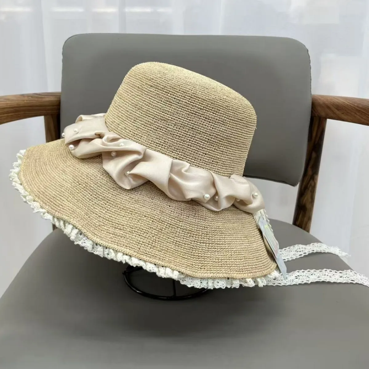 cappello-da-pescatore-retro-con-perle-bordo-in-pizzo-e-nodo-protezione-solare-da-viaggio-cappello-a-tesa-larga-in-paglia-naturale-di-rafia-cappello-estivo-da-donna